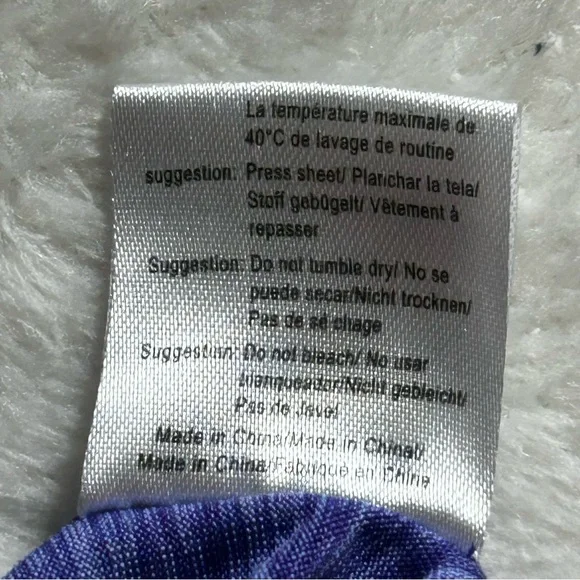 Pinspark Women's Heathered Purple Workout Sporty Zip Hooded Jacket Size M - Picture 8 of 10